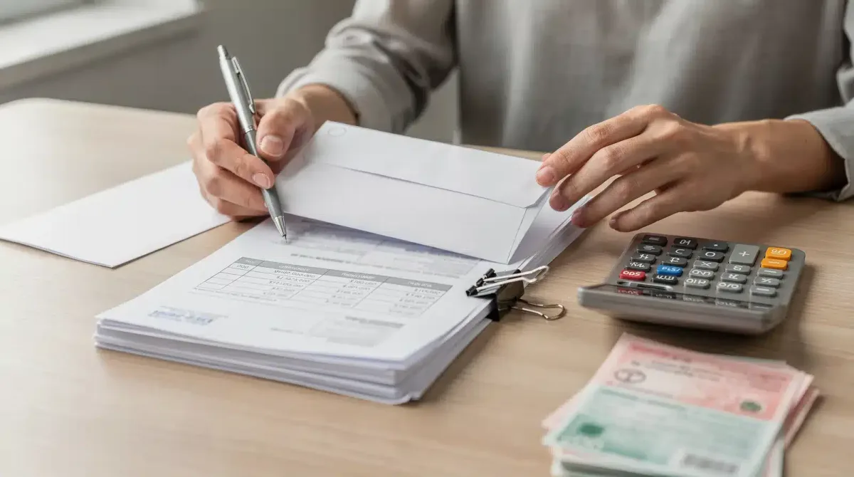 Illustrative repayment planning with documents and a calculator